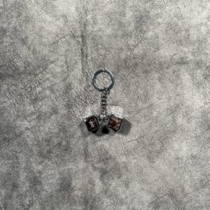 Stüssy Metal Dice Keychain